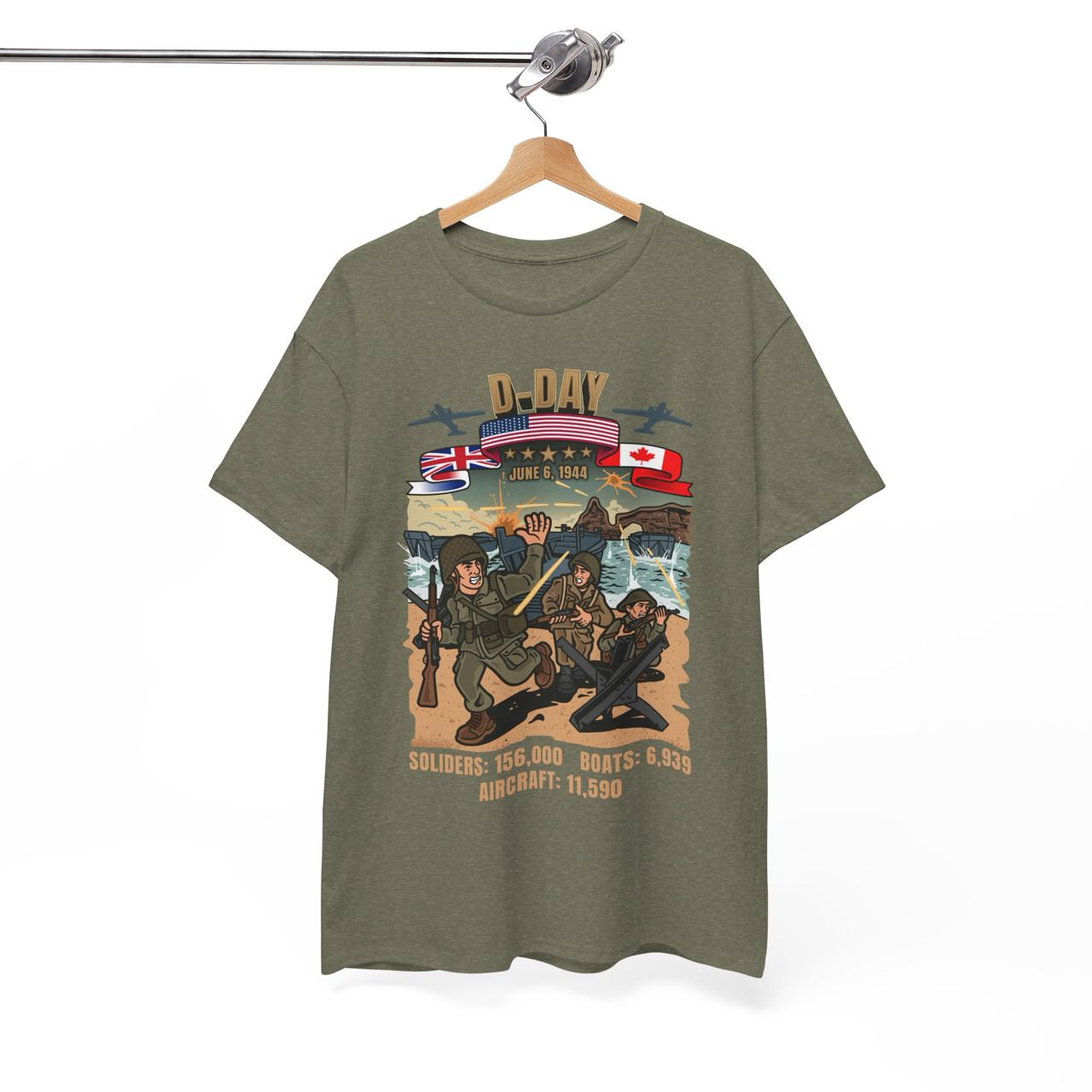 D-Day Tee — Heather Olive